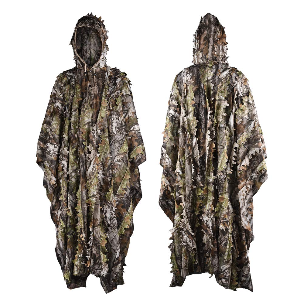 3d Maple Leaf Ghillie Poncho