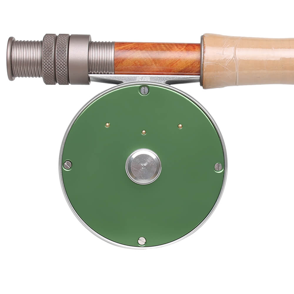 Vintage Classic Green Fly Reel For #3 to #9 Line Weight