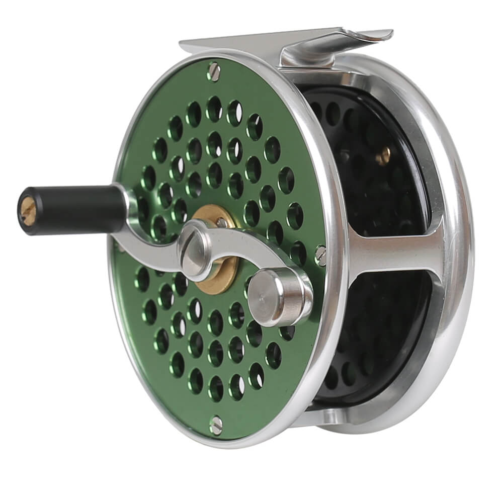 90 Degree Fly Fishing Reel Full Metal Body,More Fly Line and Backing,  Vintage Look, Round Wheel, 8 cm Dia : Buy Online at Best Price in KSA -  Souq is now 
