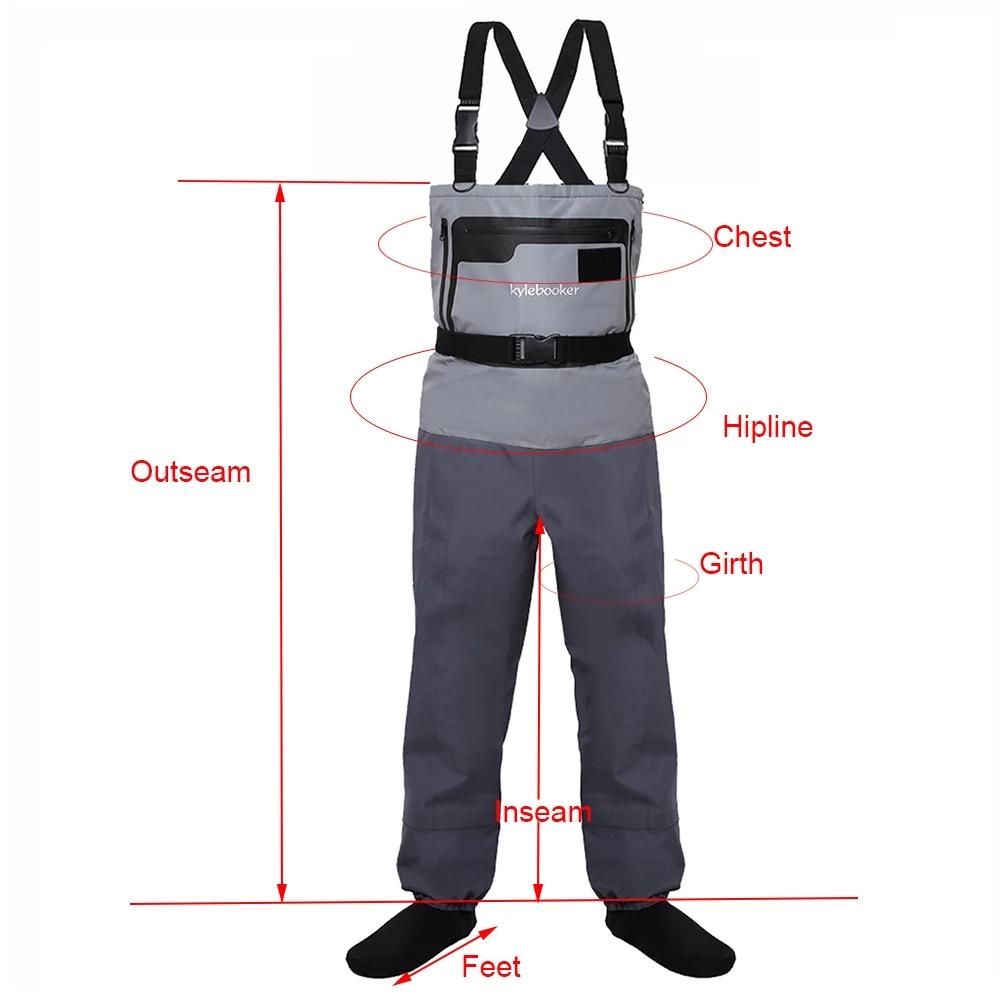 Five Layer Fabric Chest Waders W007